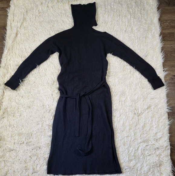 PAIGE Women's Raundi Turtleneck Wool Blend Midi Dress Size Medium - Picture 4 of 14